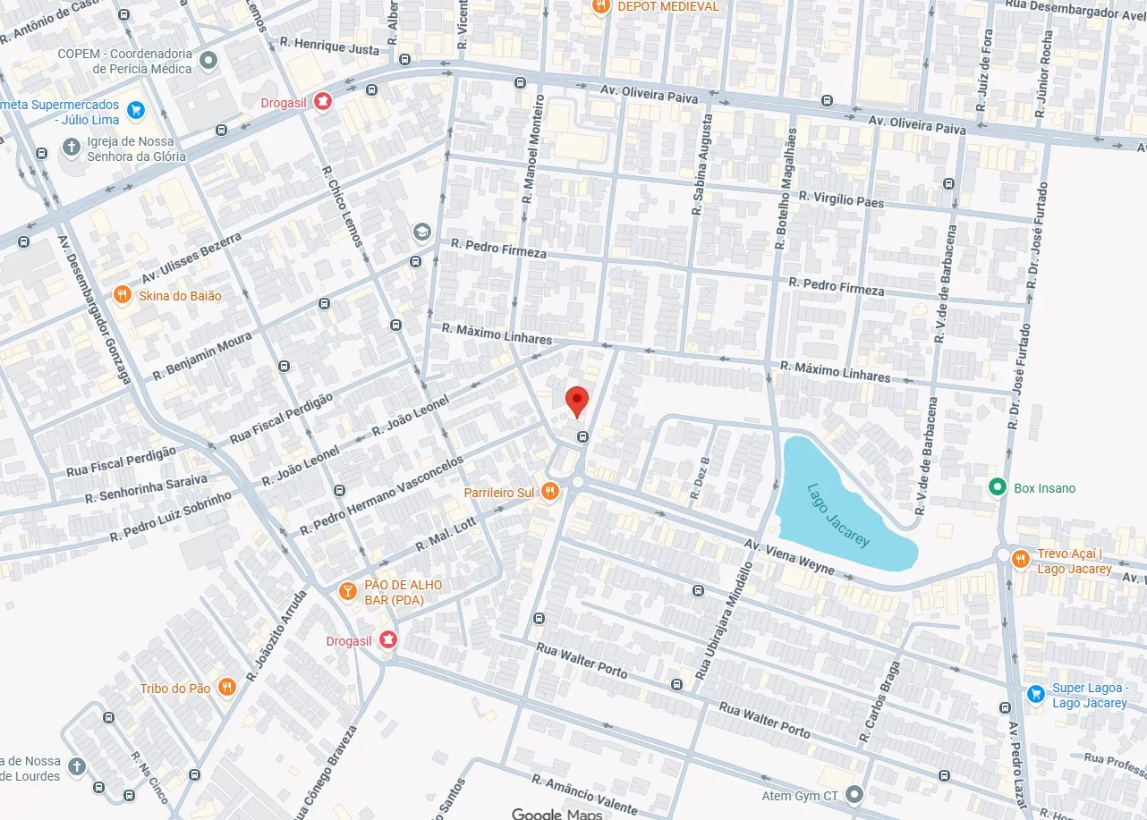Localização do consultório da Psicóloga Ivina Rabelo no Cambeba, Fortaleza